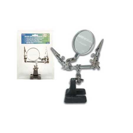 Troisième Main avec Loupe – Pied lourd en fonte pour travaux minutieux