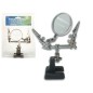 Troisième Main avec Loupe – Pied lourd en fonte pour travaux minutieux Troisième Main avec Loupe – Pied lourd en fonte pour travaux minutieux