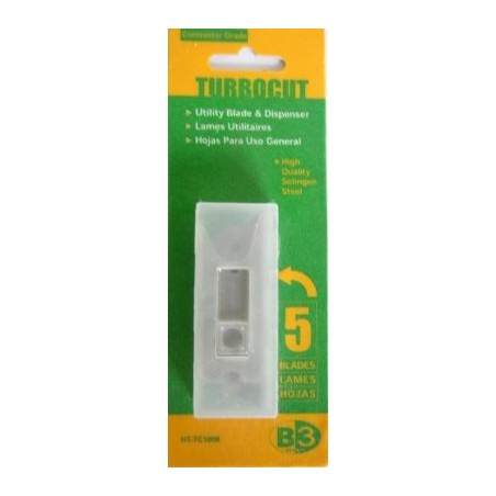 Etui de 5 LAMES TRAPEZOIDALES TURBOCUT
