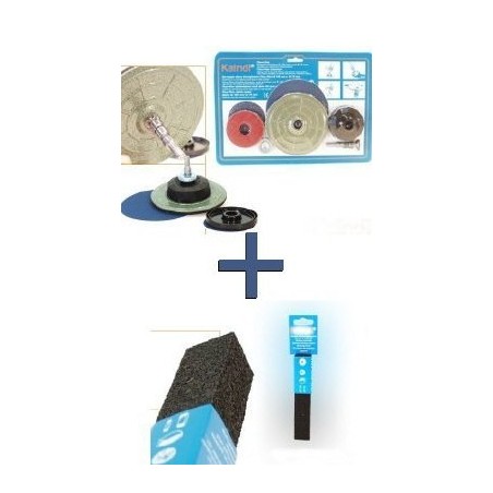 Plateau de ponçage Kaindl plus la gomme à nettoyer les disques abrasif