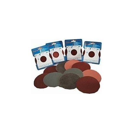 Pochette de 5 DISQUES ABRASIFS POUR PLATEAU DE PONCAGE KAINDL GRAINS TRES FINS 125mm