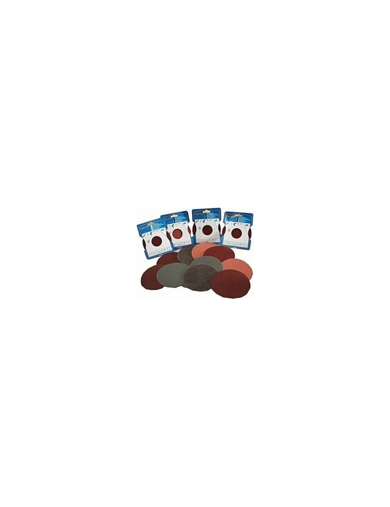 POCHETTE DE 4 DISQUES ABRASIFS POUR PLATEAU DE PONCAGE KAINDL GRAINS MOYENS 75mm POCHETTE DE 4 DISQUES ABRASIFS POUR PLATEAU DE PONCAGE KAINDL GRAINS MOYENS 75mm