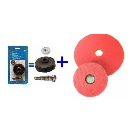 Kit velcros & axe de rechange Kaindl – Pour plateau de ponçage Flexoplan
