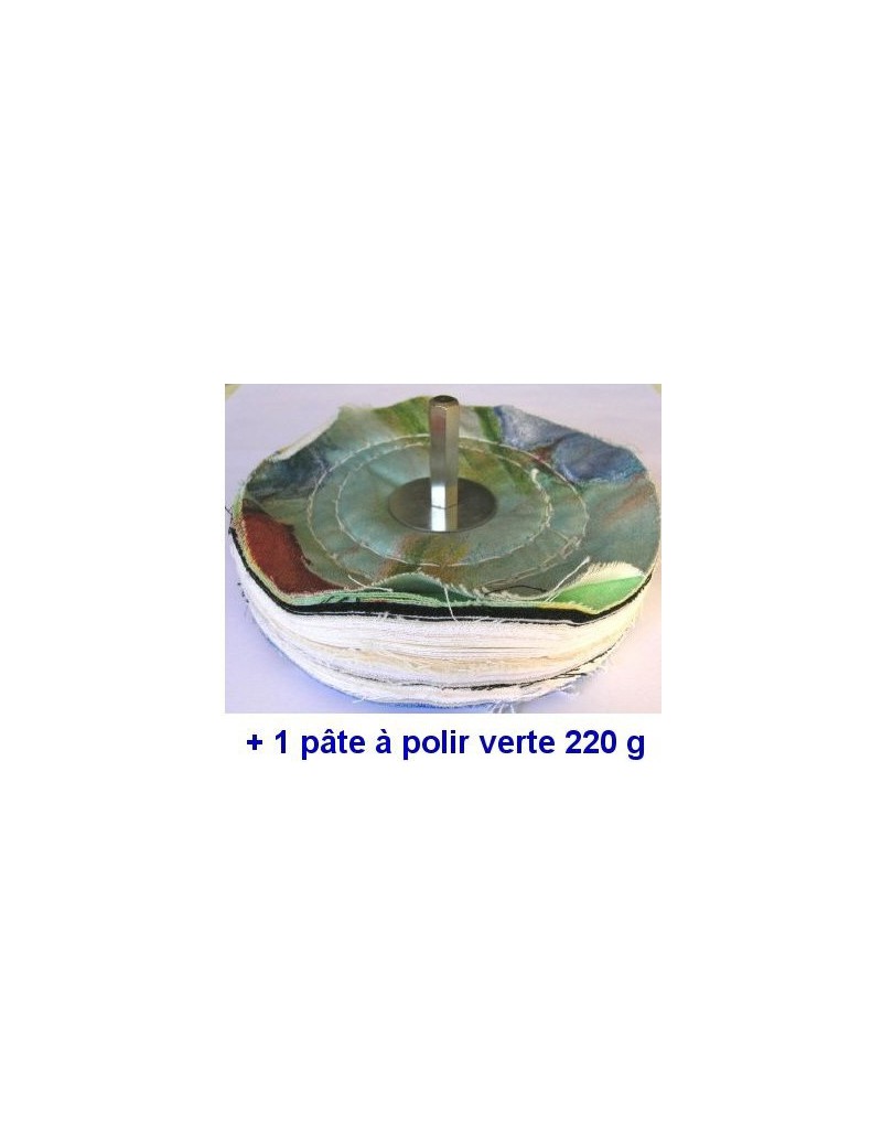 LOT DISQUE POLISSEUR ET PATE A POLIR VERTE LOT DISQUE POLISSEUR ET PATE A POLIR VERTE