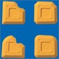 FACIL’ JOINT – Kit de 4 spatules pour joints mastic