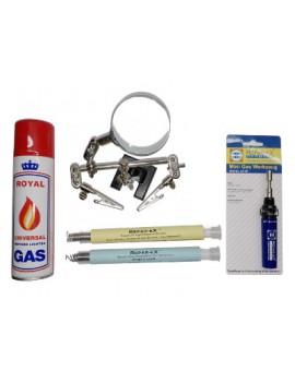 Lot Mini Chalumeau Micro Soudeur Brasures Canette de Gaz Troisième Main Reparex