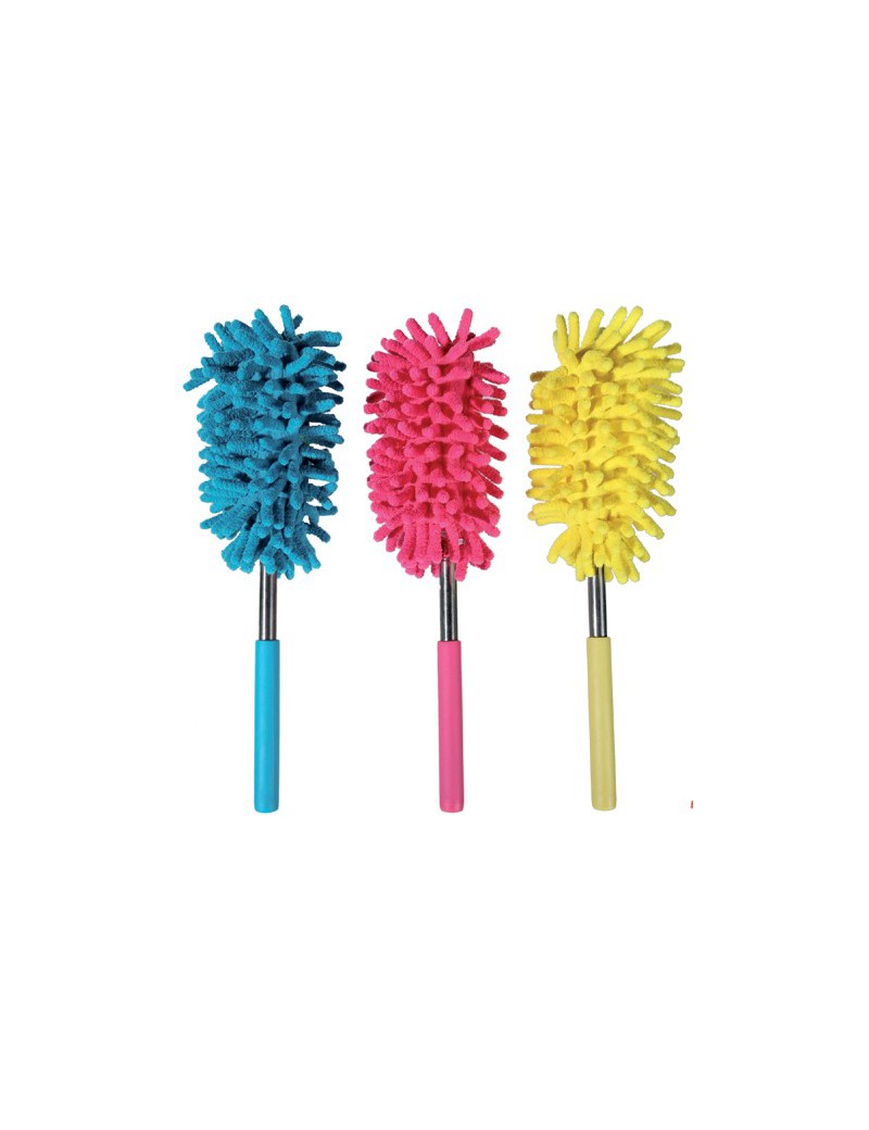 PLUMEAU TÉLESCOPIQUE TETE EN CHENILLE MICROFIBRE PLUMEAU TÉLESCOPIQUE TETE EN CHENILLE MICROFIBRE