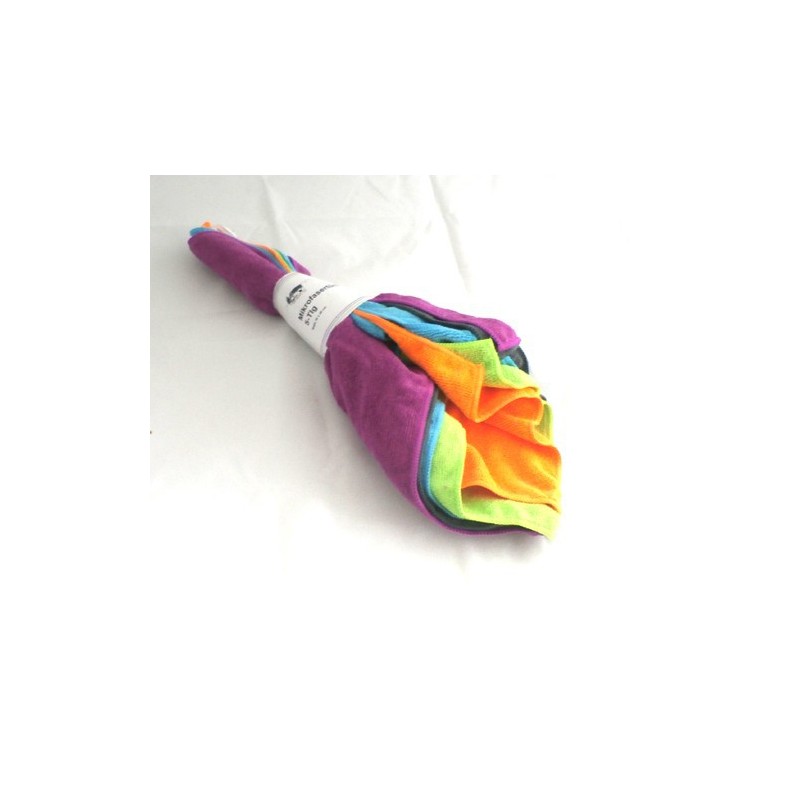 Lot de 5 chiffons microfibres 40 x 30 cm