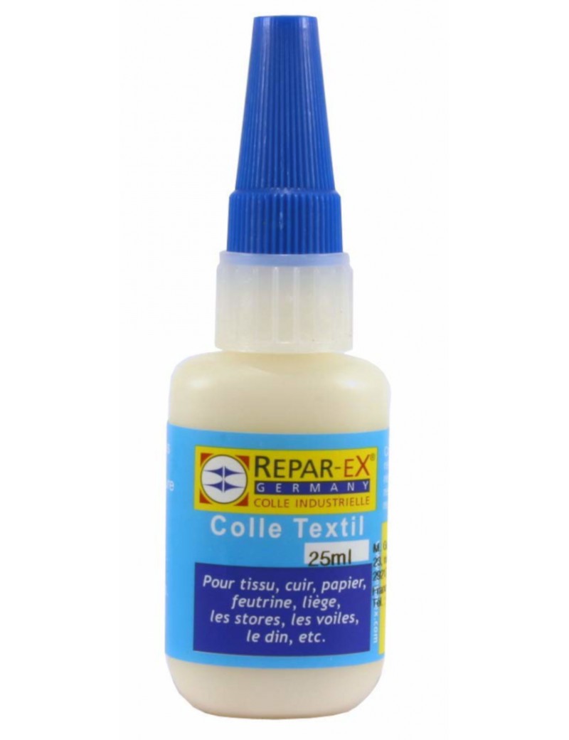Colle Repar-ex tissu en flacon de 25 ml Colle Repar-ex tissu en flacon de 25 ml