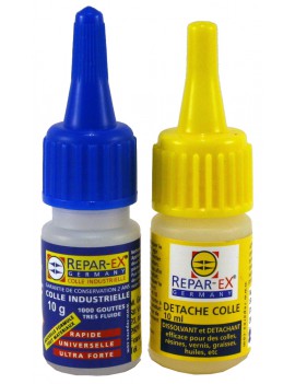 Colle textile tissu Repar-ex colle cuir en flacon de 25 ml