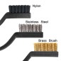 HANDY TOOLS – Jeu de 3 brosses nylon / laiton / acier inox HANDY TOOLS – Jeu de 3 brosses nylon / laiton / acier inox