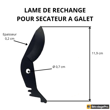 Lame + Ressort + Accessoires de Rechange – Sécateur à Galet Rolling Cut
