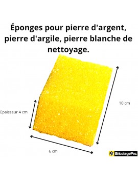 Eponges de nettoyage pour Pierre d'argent, d'argile