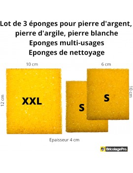 Éponge microfibre pour pierre d'argile