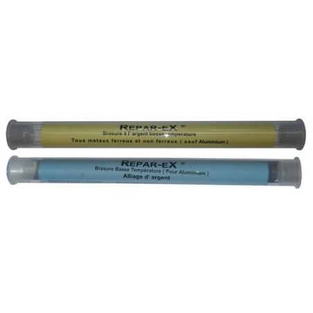 Lot Brasure Aluminium + Tous Métaux Repar‑ex 40 g – Alu, Cuivre, Inox, Acier