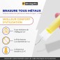Lot Brasure Aluminium + Tous Métaux Repar‑ex 40 g – Alu, Cuivre, Inox, Acier Lot Brasure Aluminium + Tous Métaux Repar‑ex 40 g – Alu, Cuivre, Inox, Acier