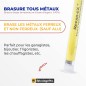 Lot Brasure Aluminium + Tous Métaux Repar‑ex 40 g – Alu, Cuivre, Inox, Acier Lot Brasure Aluminium + Tous Métaux Repar‑ex 40 g – Alu, Cuivre, Inox, Acier