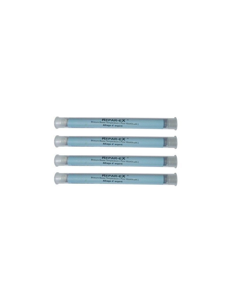 Quatre brasures à l'argent pour aluminium de 20g Quatre brasures à l'argent pour aluminium de 20g