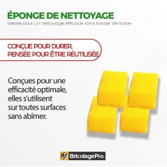 Éponges de nettoyage multi‑usages – Pierre d’argent, pierre blanche, pierre d’argile