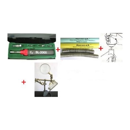 Mini chalumeau brasure canette de gaz troisième main Reparex